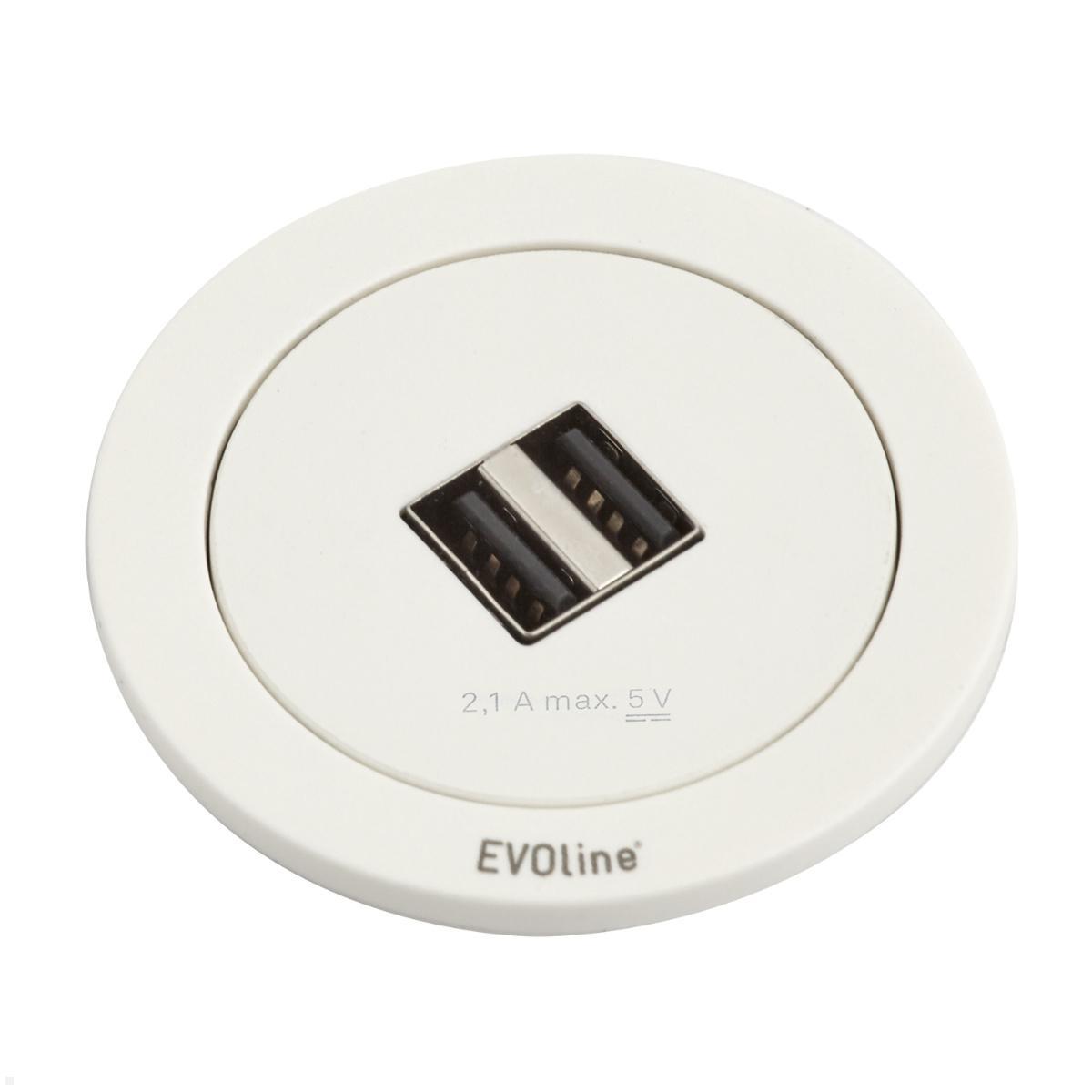 InterBär 9016-108-81 1fach Einbau-Steckdose mit USB IP20 Weiß, INTERBÄR