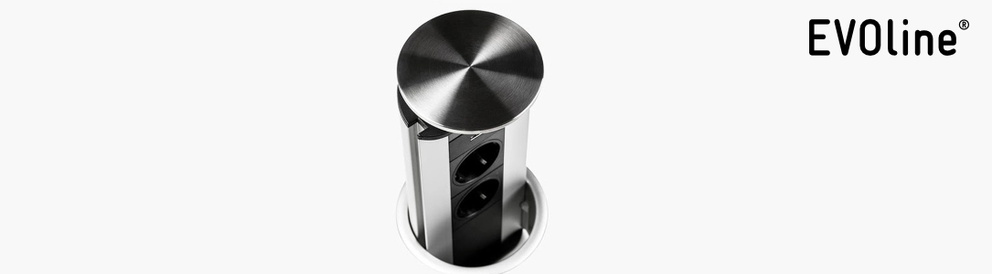 EVOline Port versenkbare Steckdose Steckdosenleiste EVOline Port versenkbare Steckdose Steckdosenleiste