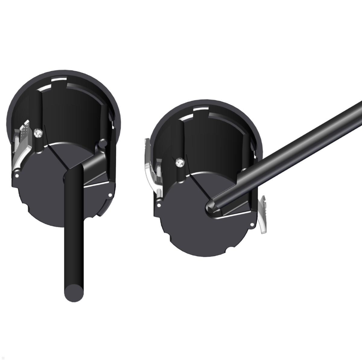 EVOline One USB-Charger A/C mit Deckel, schwarz, Kabelführung EVOline One USB-Charger A/C mit Deckel, schwarz, Kabelführung