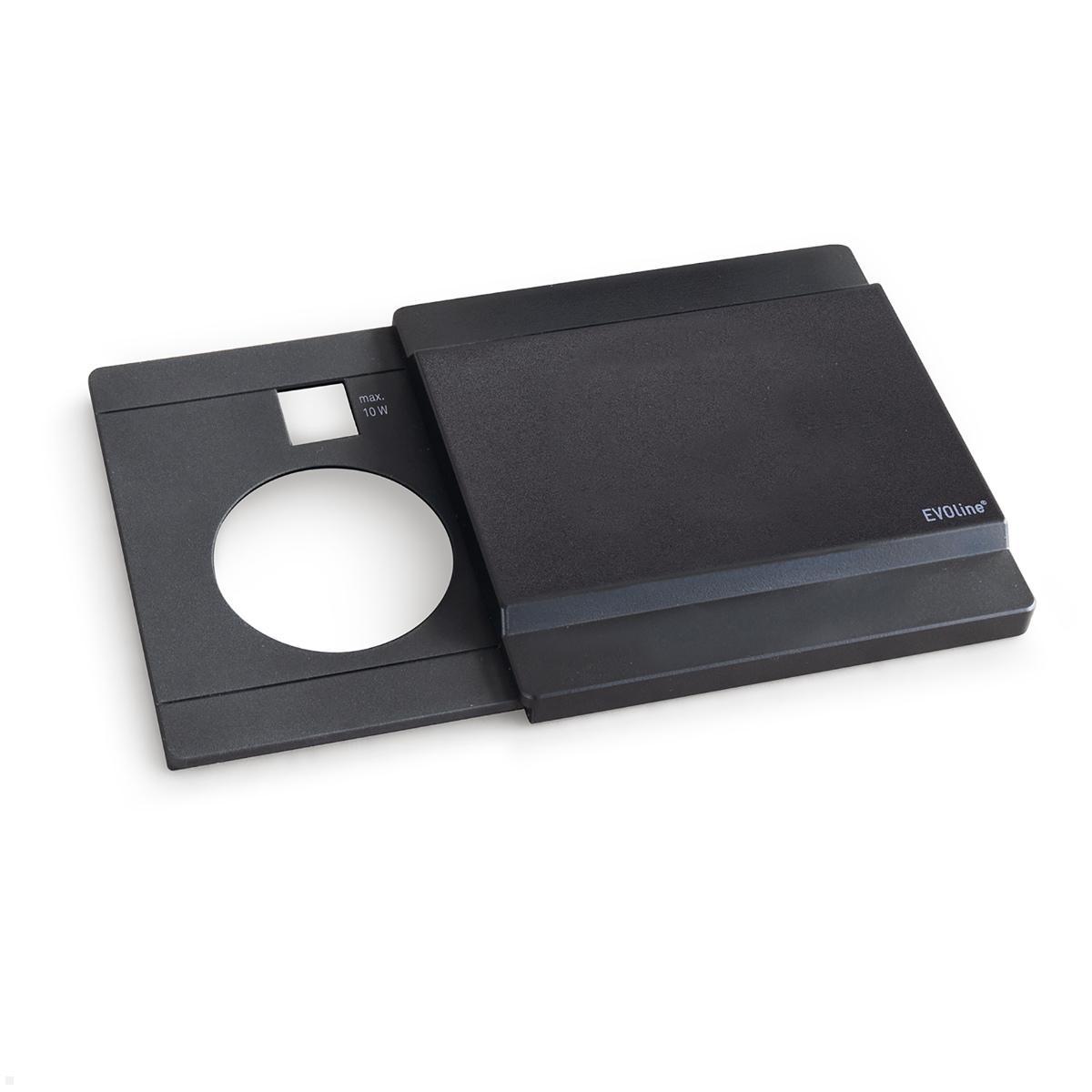 EVOline Schiebedeckel für Circle80 USB 10W, schwarz EVOline Schiebedeckel für Circle80 USB 10W, schwarz