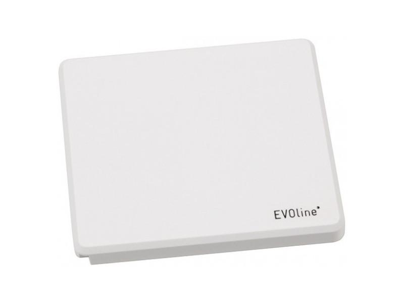 EVOline Square80 Einbausteckdose 1x Schuko mit USB und CAT6 Patchkabel weiß