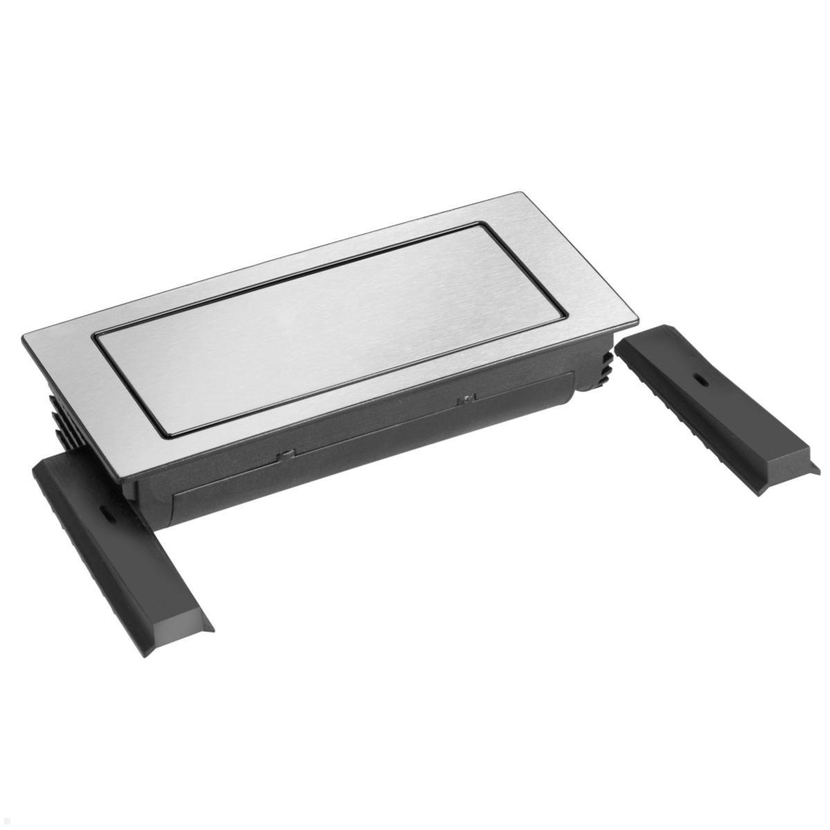 EVOLine BackFlip mit PlugFix, 2x Steckdose mit USB-C Charger, einfache Montage