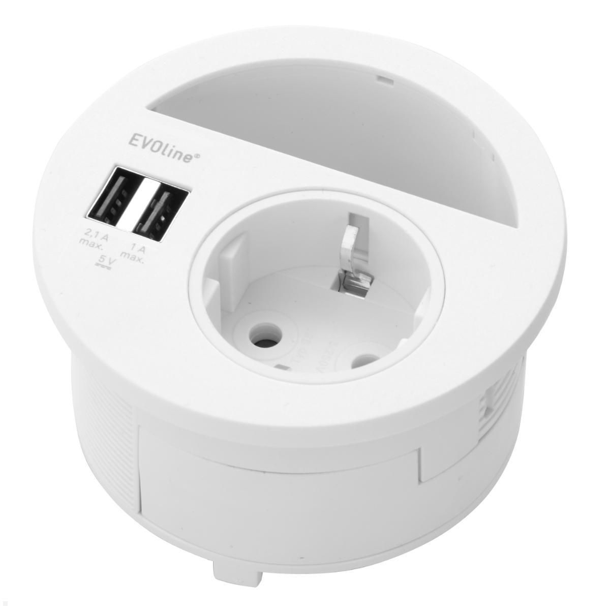 Wentronic Dualer Einbaucharger USB-A und USB-C mit