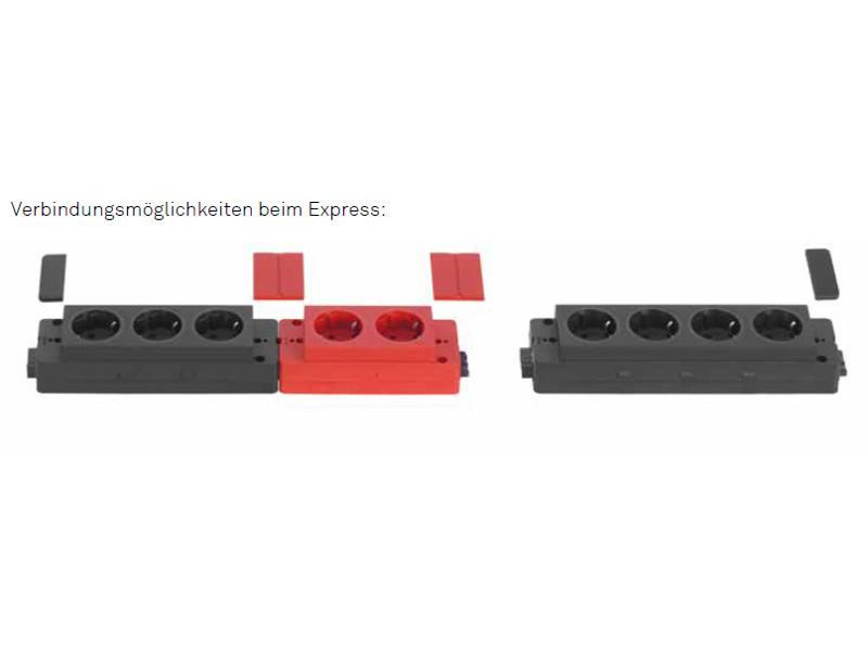 EVOline Express Typ 910 Steckdosenleiste 3x Steckdose, schwarz Verbindung EVOline Express Typ 910 Steckdosenleiste 3x Steckdose, schwarz Verbindung
