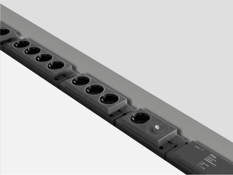 EVOline Express Typ 910 Steckdosenleiste 2x Steckdose, schwarz Kombination