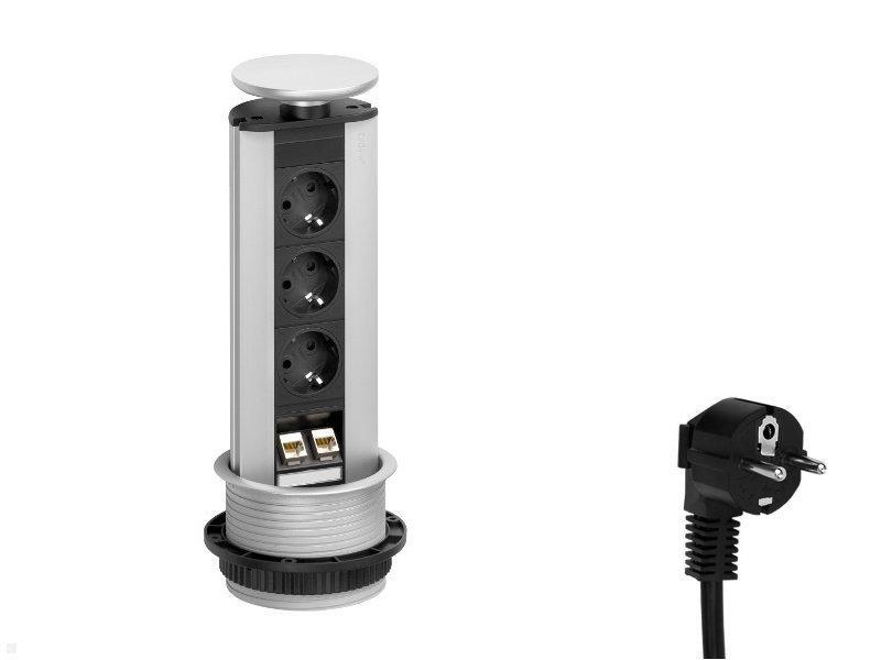 EVOline Port Data 3x Steckdose 2x CAT6, Stecker EVOline Port Data 3x Steckdose 2x CAT6, Stecker